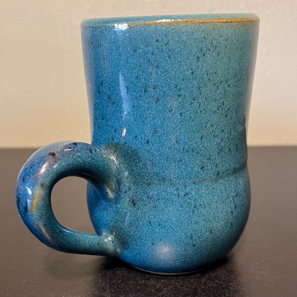 Handcrafted Blue Glaze Pottery Mug ~ CS Pottery - Picture 10 of 14